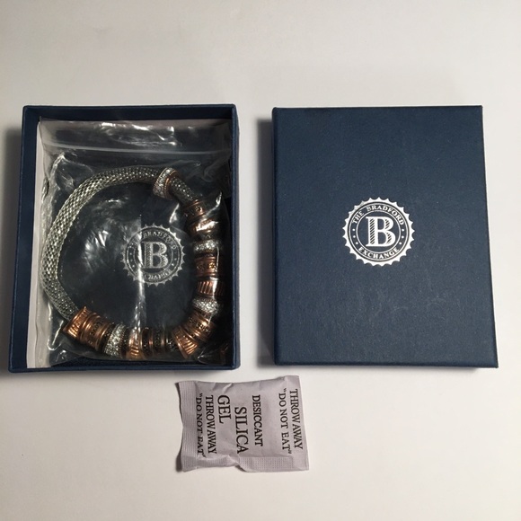 The Bradford Exchange Jewelry Copper Beaded Bracelet Swarovski